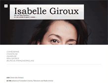 Tablet Screenshot of isabellegiroux.net